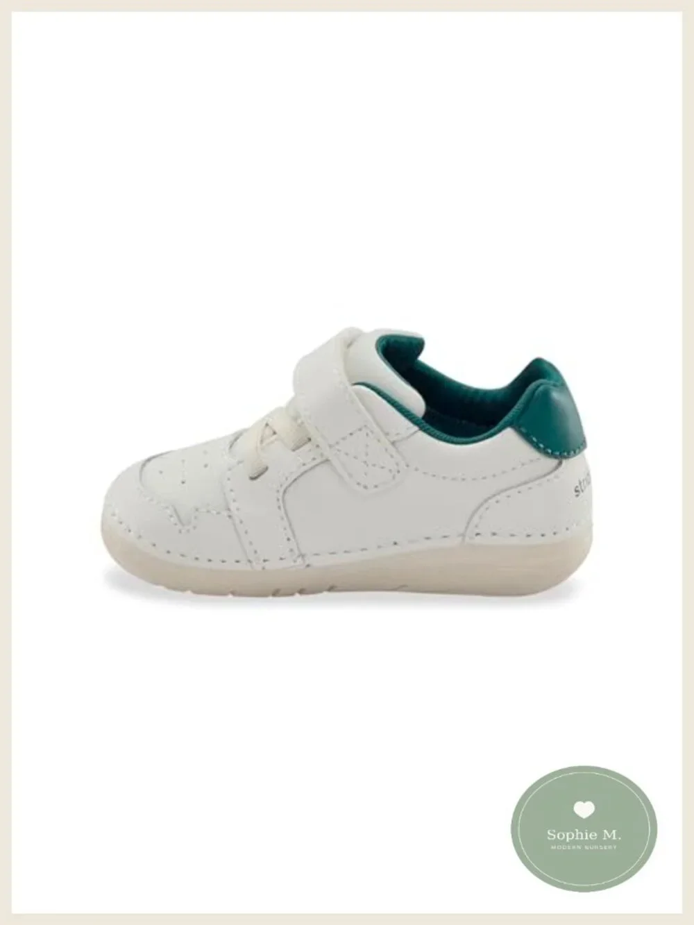 Toddler Boys Sneakers Hook & Loop Leather Casual Walking Shoes